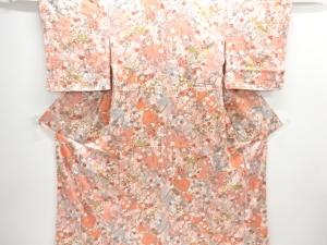 未使用品　枝梅・桜模様小紋着物